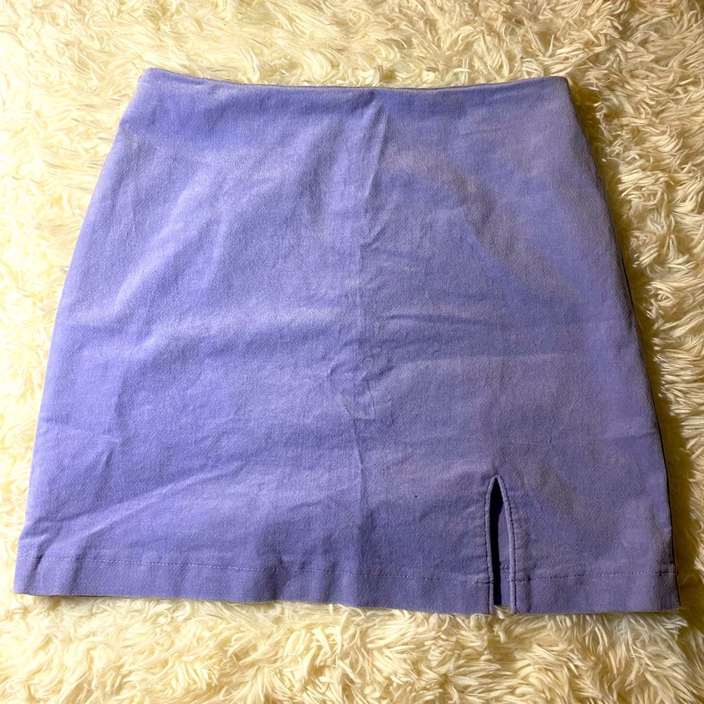 Forever 21 mini light purple velvet skirt- Small